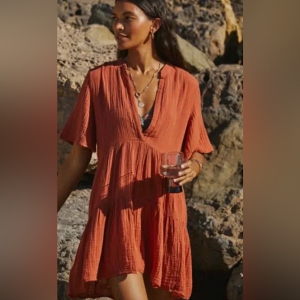138. Anthropologie The Kallie Flowy Tunic Dress Size S NWT